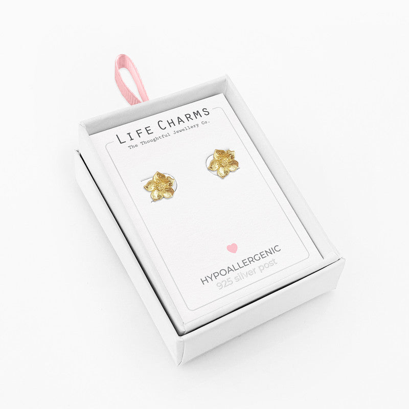 Lotus Stud Earrings