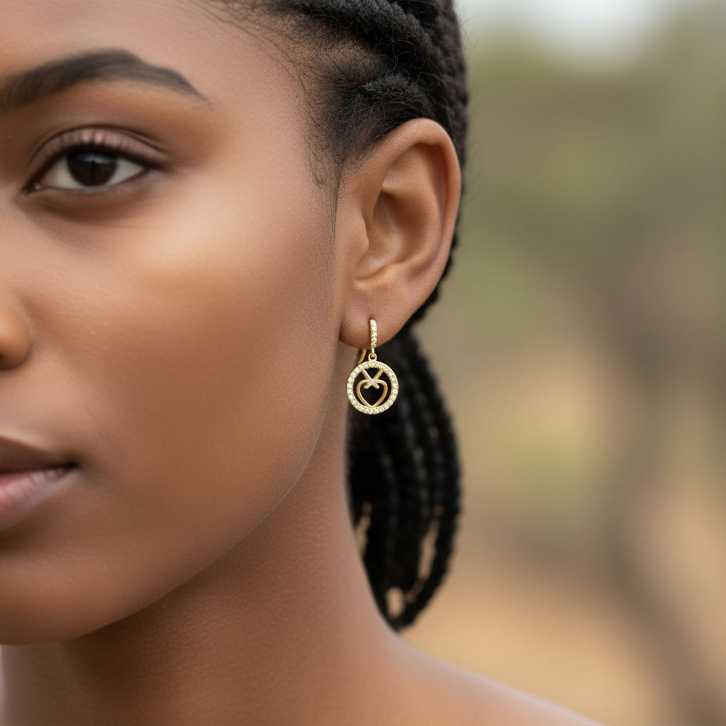 Alicia Love Heart Earrings