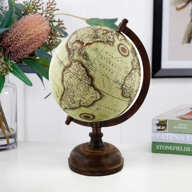 EMPORIUM COLLECTION GLOBE WITH METAL & WOODEN BASE