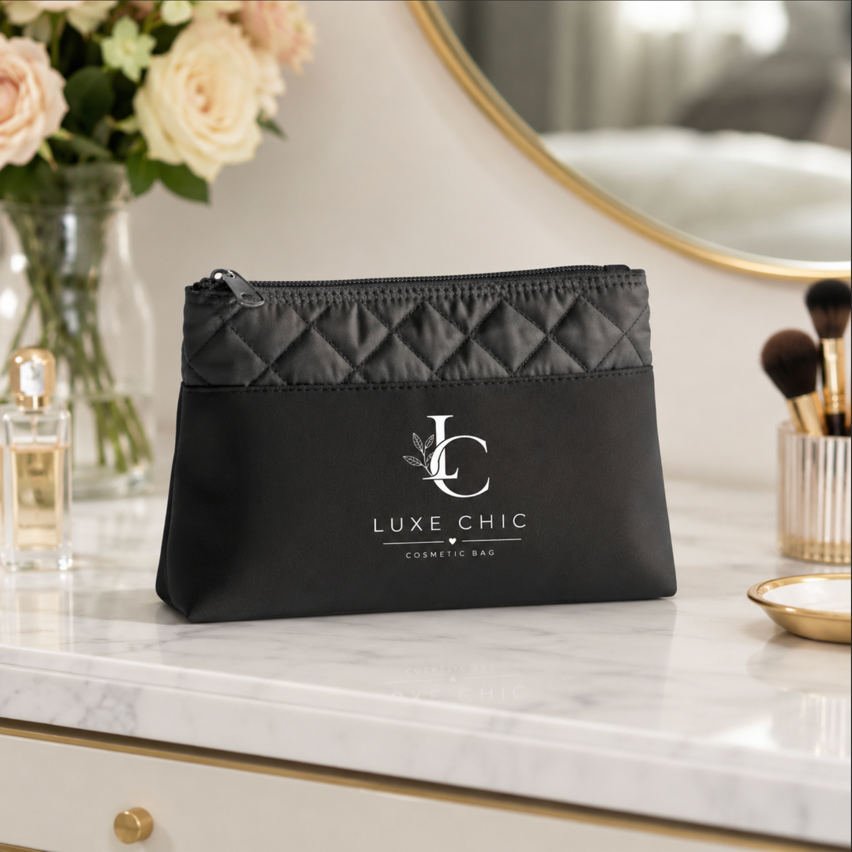 Personalised Kendall Microfibre Cosmetic Bag – 15cm