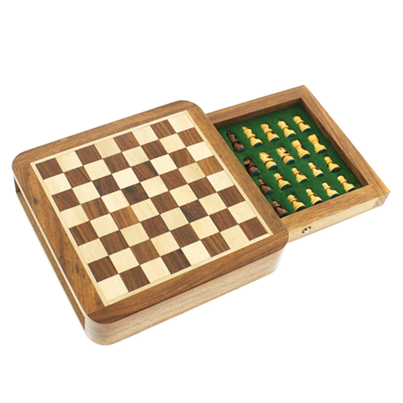 Emporium Collection Magnetic Chess Board With Drawer