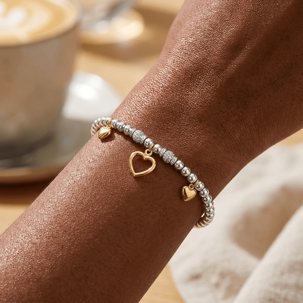 Love You With All My Heart – Flower Box Bracelet Gift