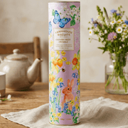 Farmhouse Country Fruit Crumble Biscuits – Floral Gift Tube (300g)
