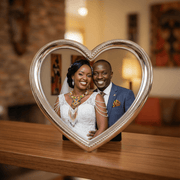 Silver-Plated Heart Photo Frame – 4x4" | Impressions by Juliana