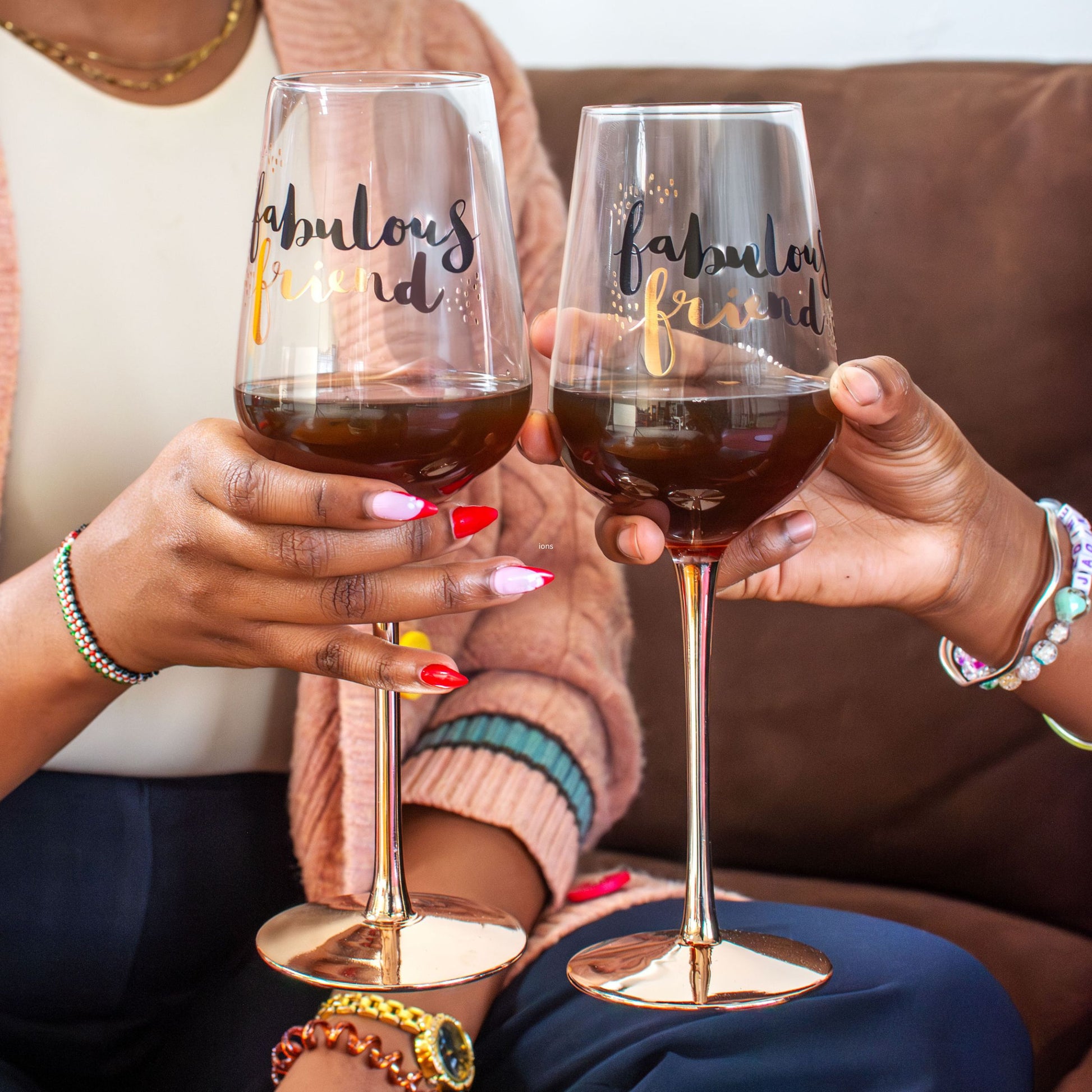 Hotchpotch Luxe Wine Glass - Fabulous Friend