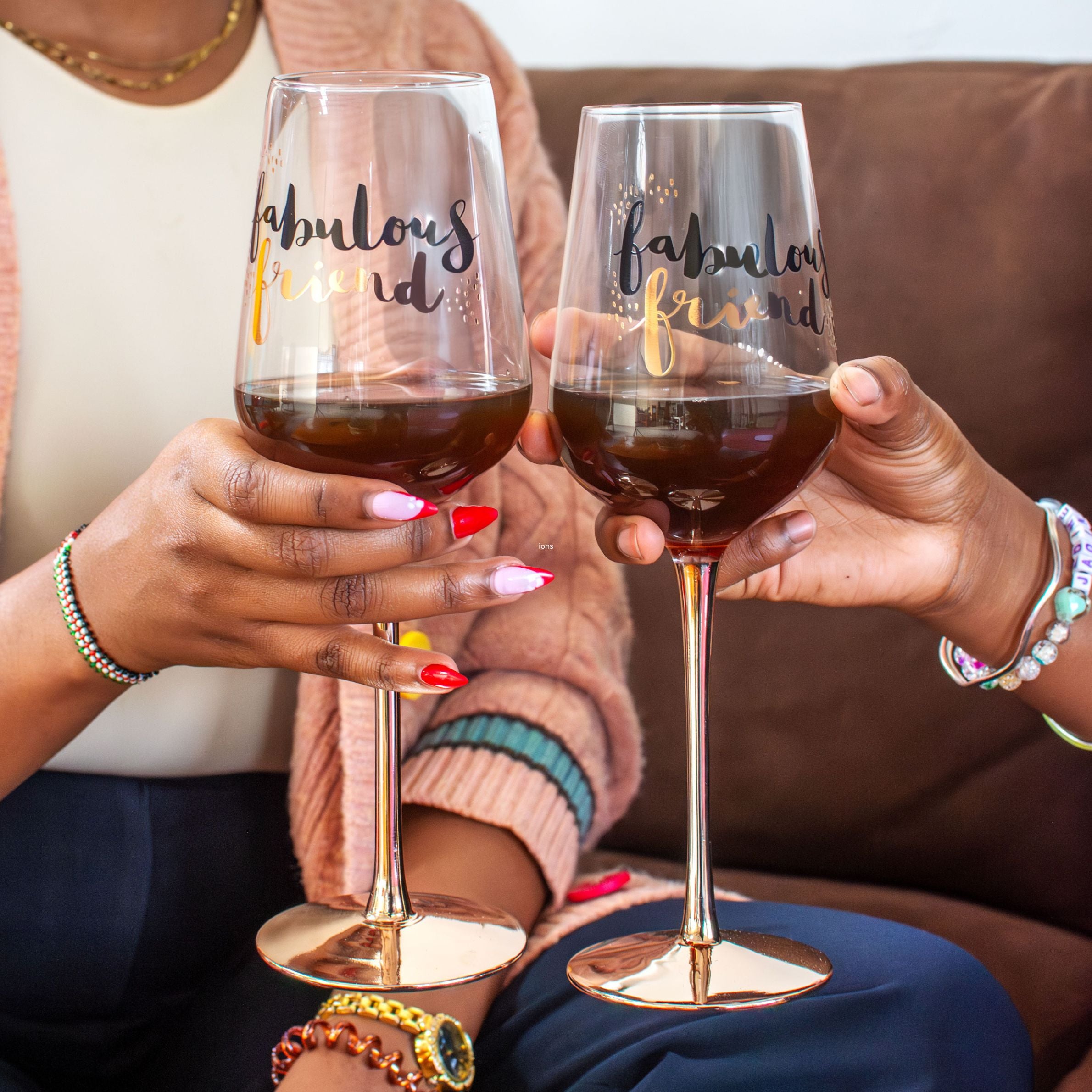 Hotchpotch Luxe Wine Glass - Fabulous Friend