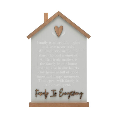 Moments House Verse Plaque - Family Is Everything