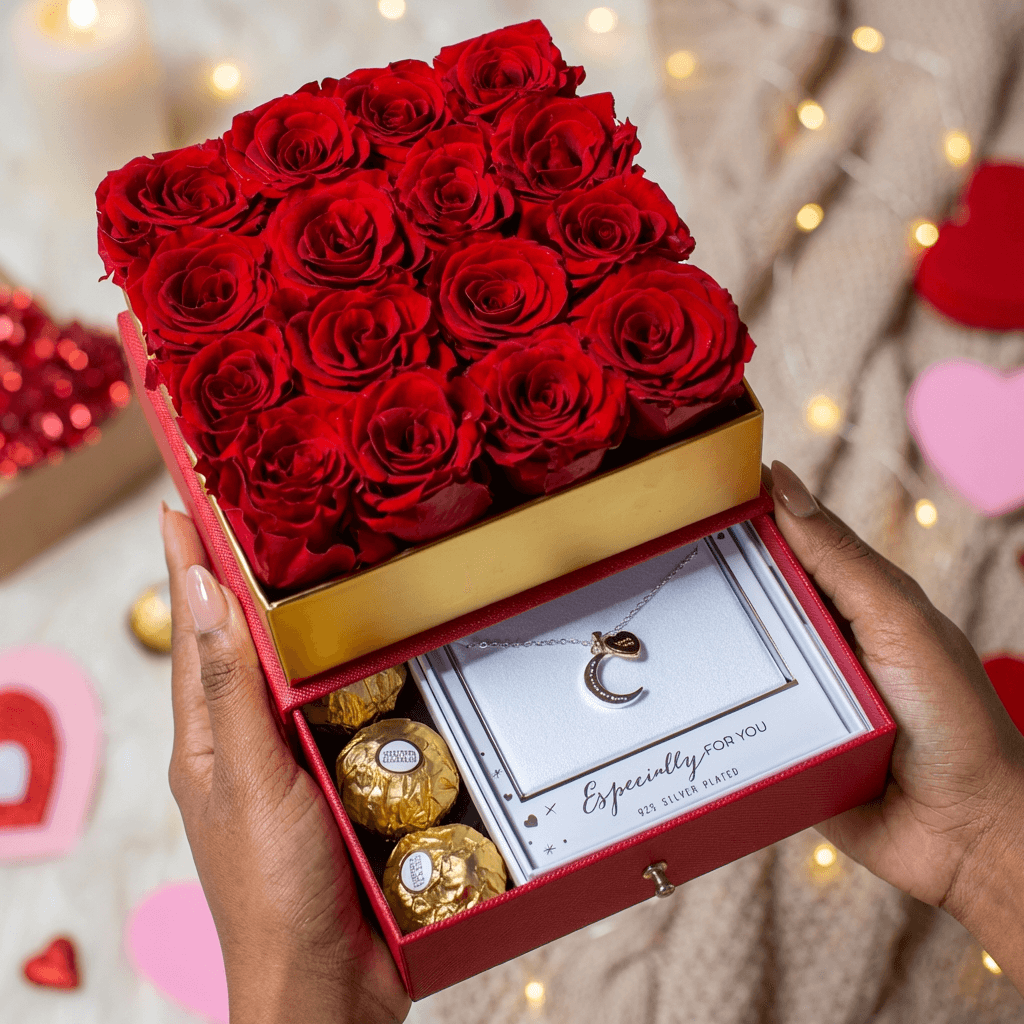Timeless Love ForeverRoses™️ & Necklace