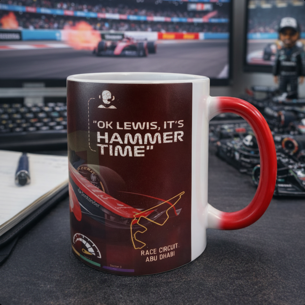 Formula One Artwork 11 oz Matte Magic Mug – Colour Changing Mug