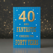 Forty & Strong – Milestone Card For Him