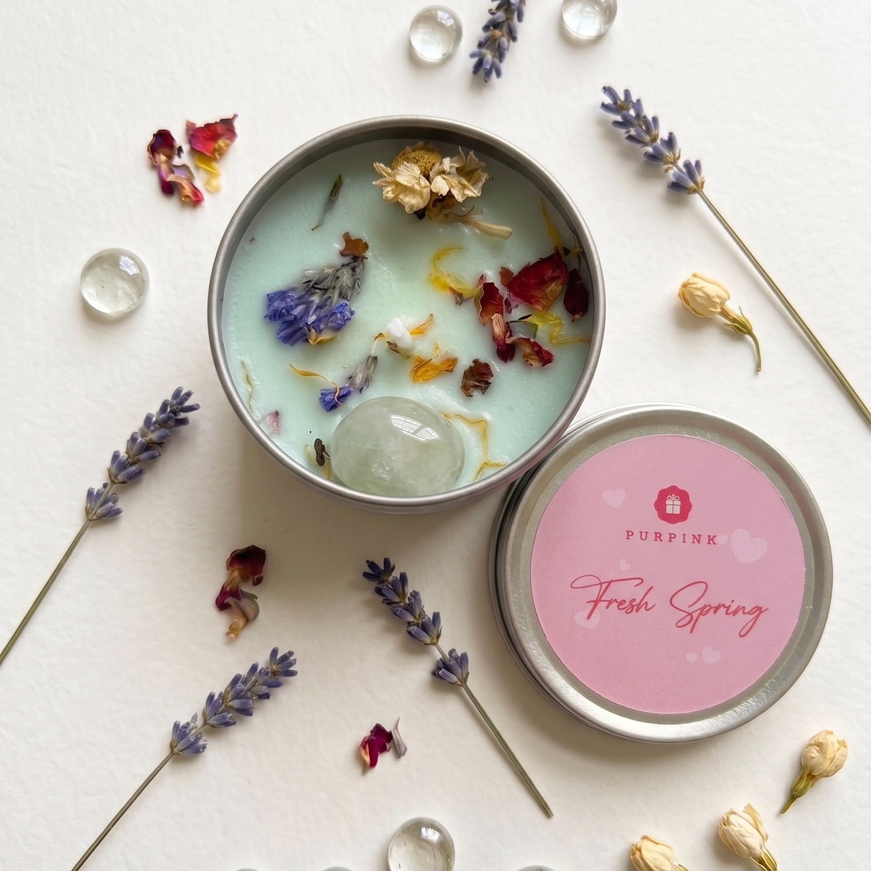 Purpink Tin Scented Candle – 100g Mini Candle
