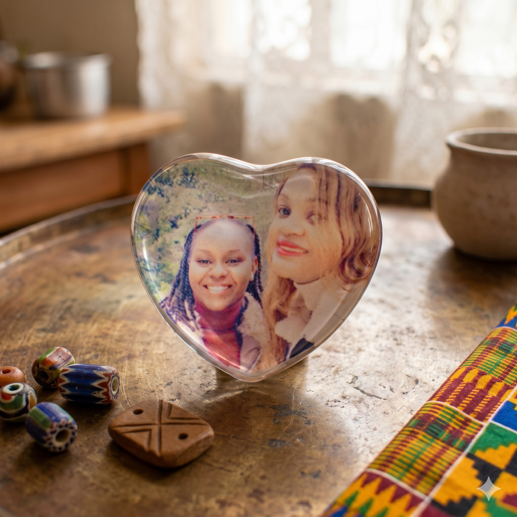 Personalised Love Fridge Magnet Set – 4 Piece Custom Photo Heart Refrigerator Magnets