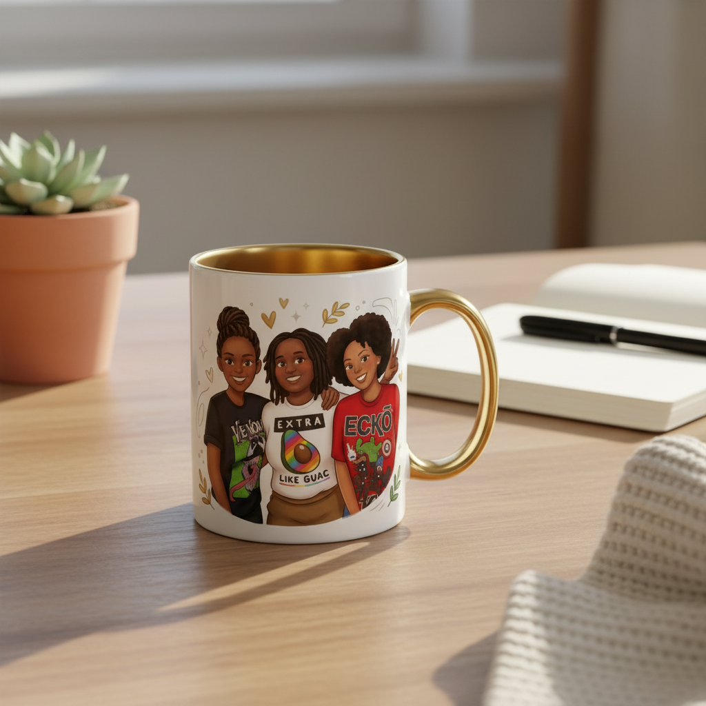 Personalised Gold Photo Mug