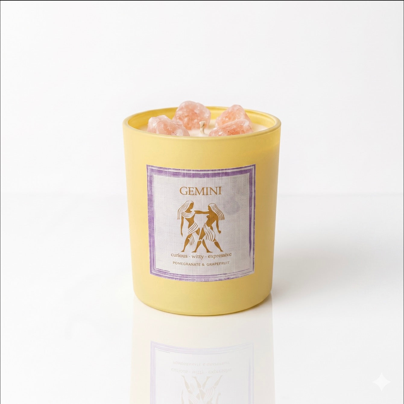 Purpink Zodiac Scented Candle Jar – 120g Star Sign Candle