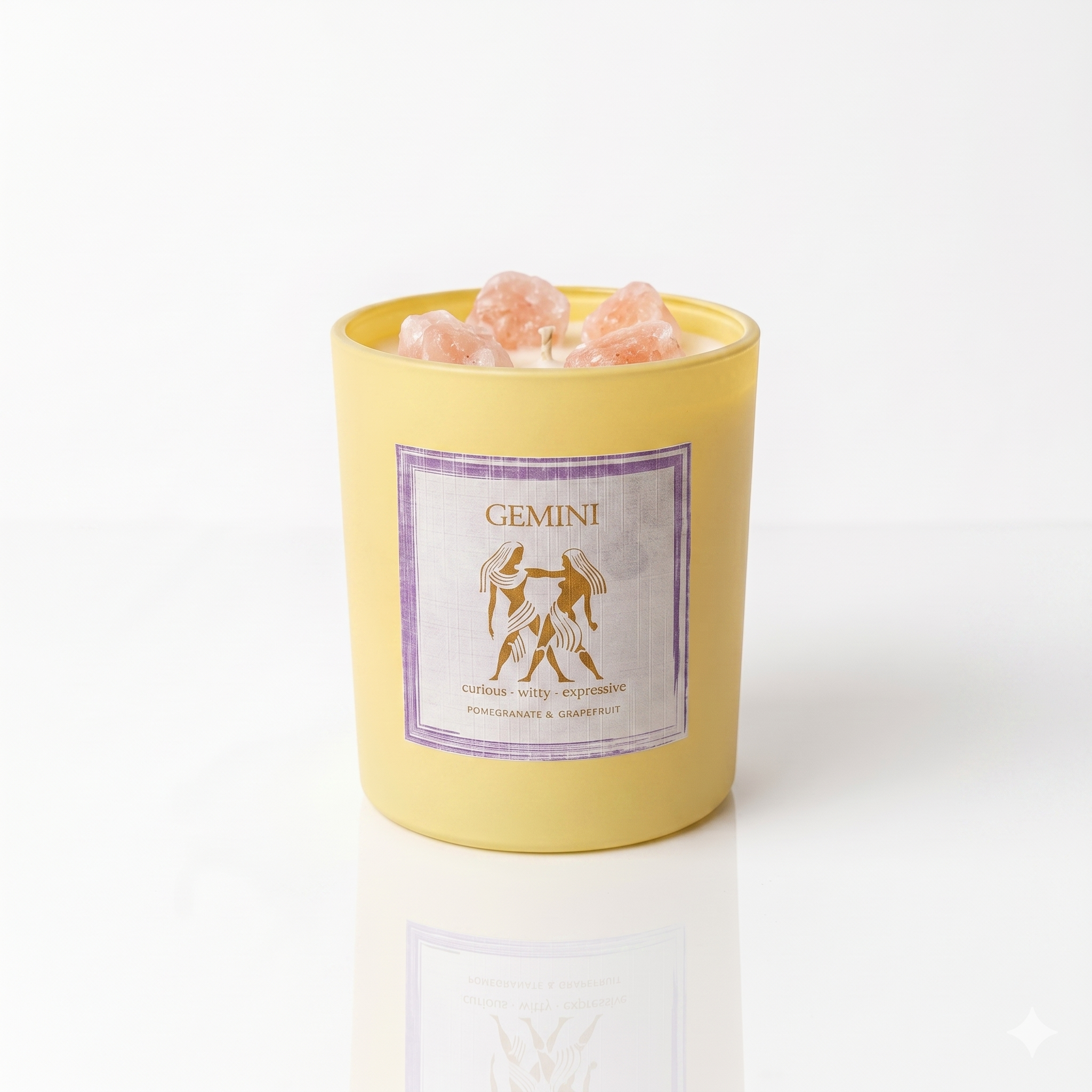 Purpink Zodiac Scented Candle Jar – 120g Star Sign Candle