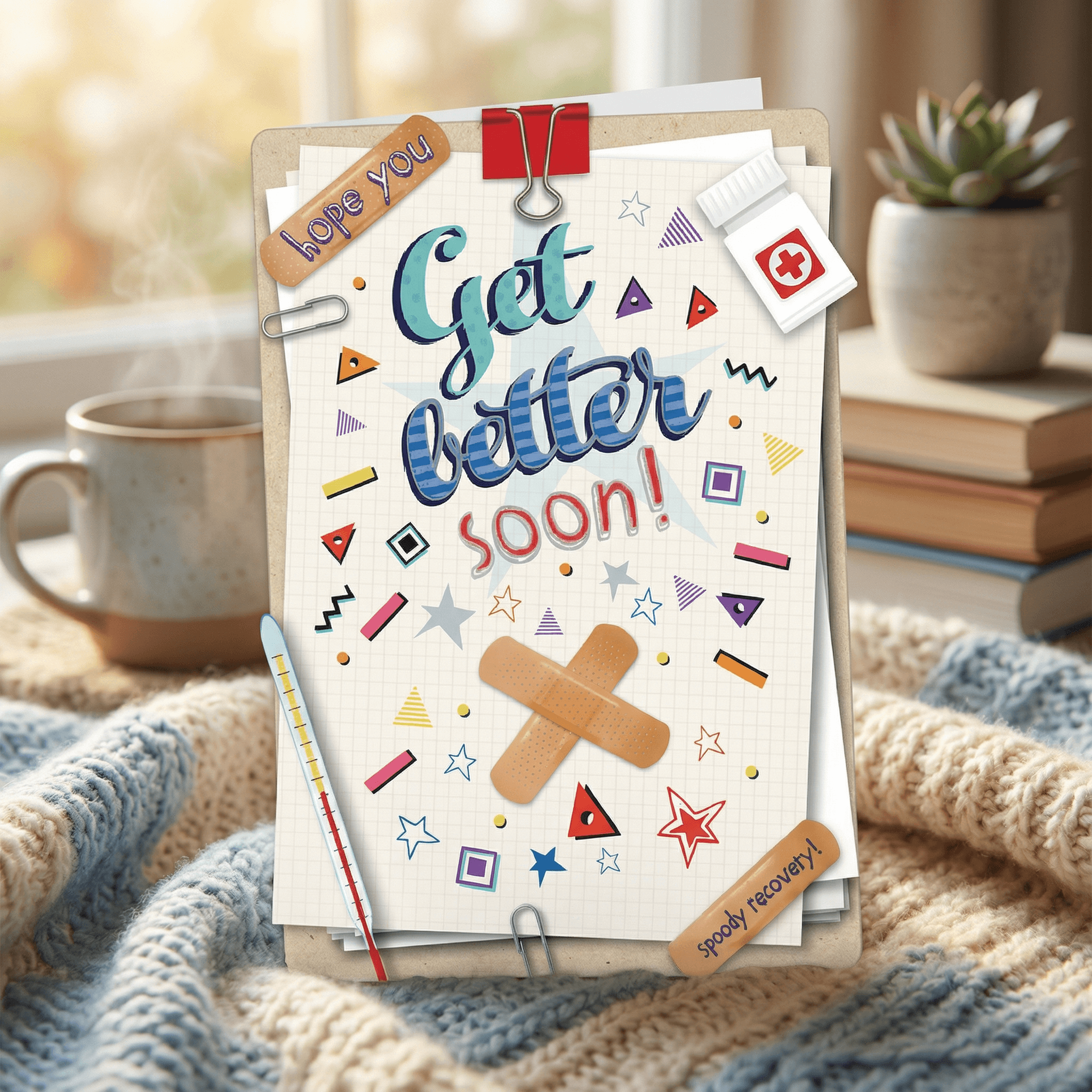 Get Well Soon – Comfort & Well-Wishes Greeting Card