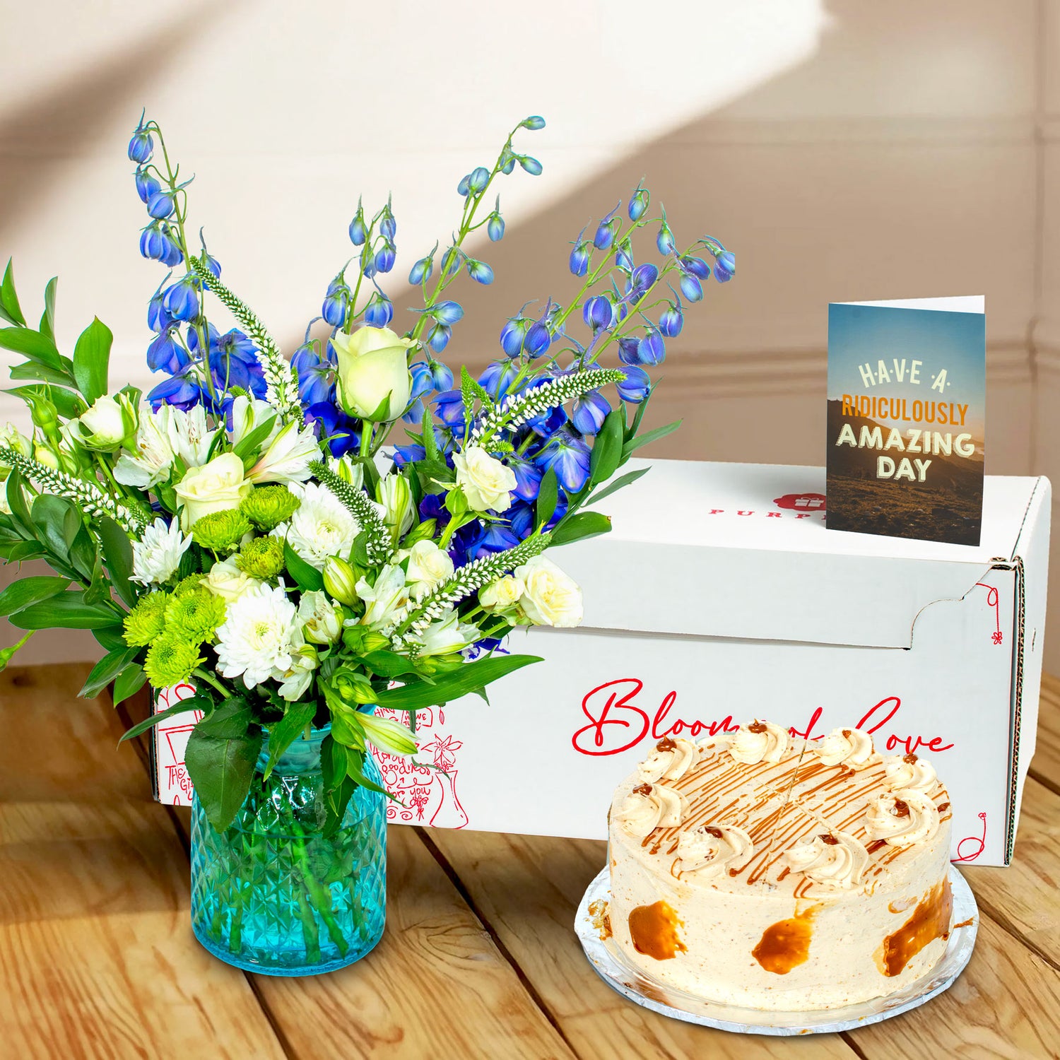 April Gift Of The Month - Butterscotch Cake & Milana Bouquet