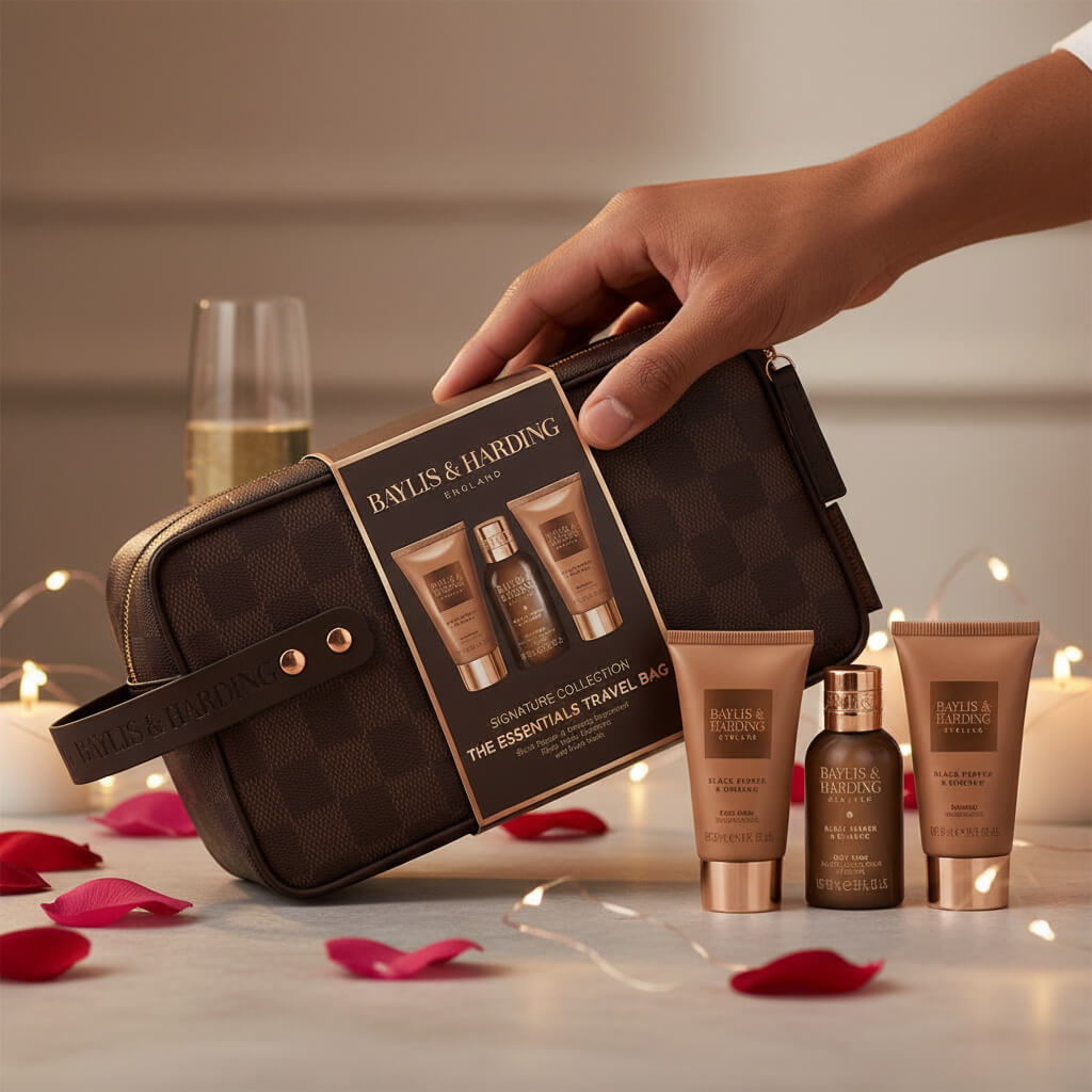 Baylis & Harding Signature Collection Black Pepper & Ginseng Essentials Travel Bag