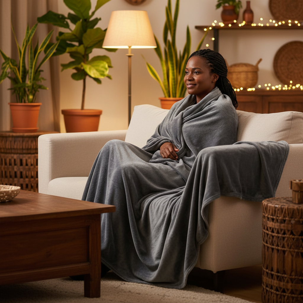 Luxury Fleece Blanket – 152 × 203 cm Ultra-Soft Warm Throw