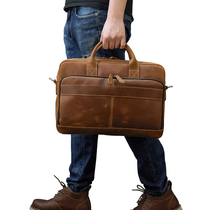 The Sterling Heritage Leather Laptop Bag