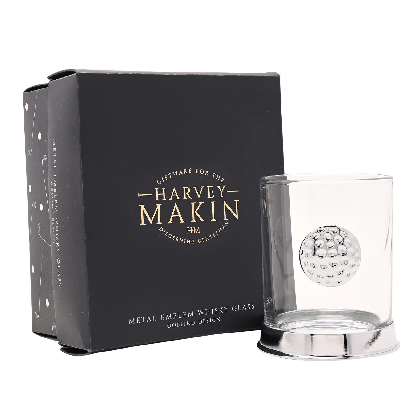 Harvey Makin Whisky Glass - Golf