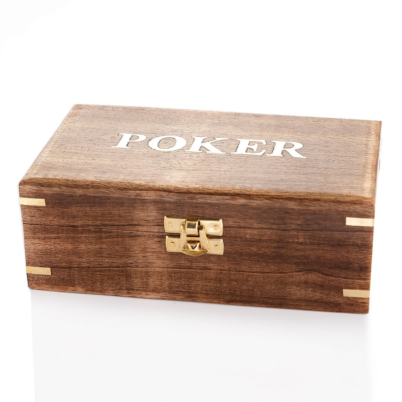 Harvey Makin Wooden Poker Set