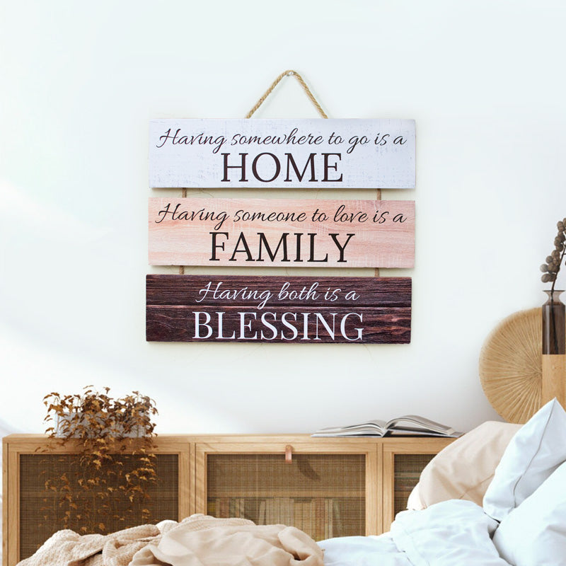 Home, Family, Blessing Wall Hanging Plaque