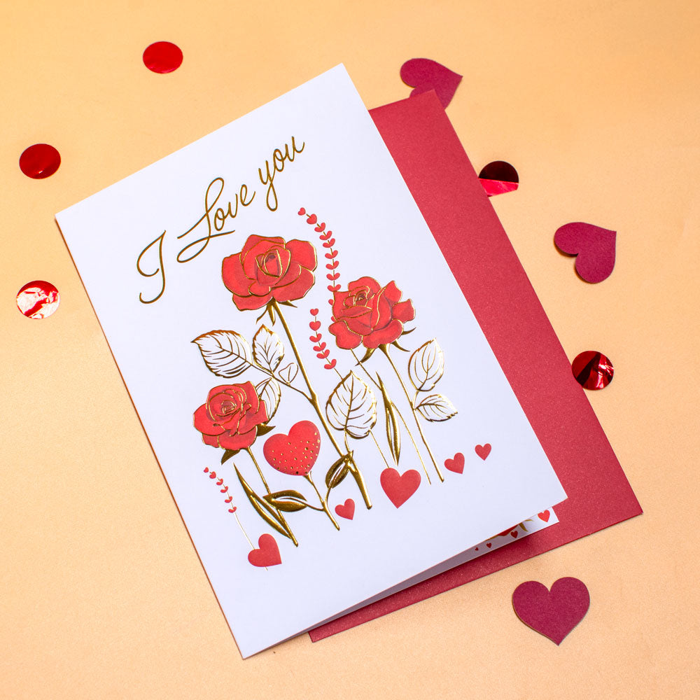 Forever in Bloom – I Love You Roses Card