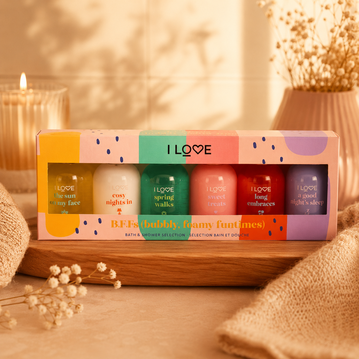 I LOVE B.F.F's Bubbly Foamy Funtimes Shower Gel set