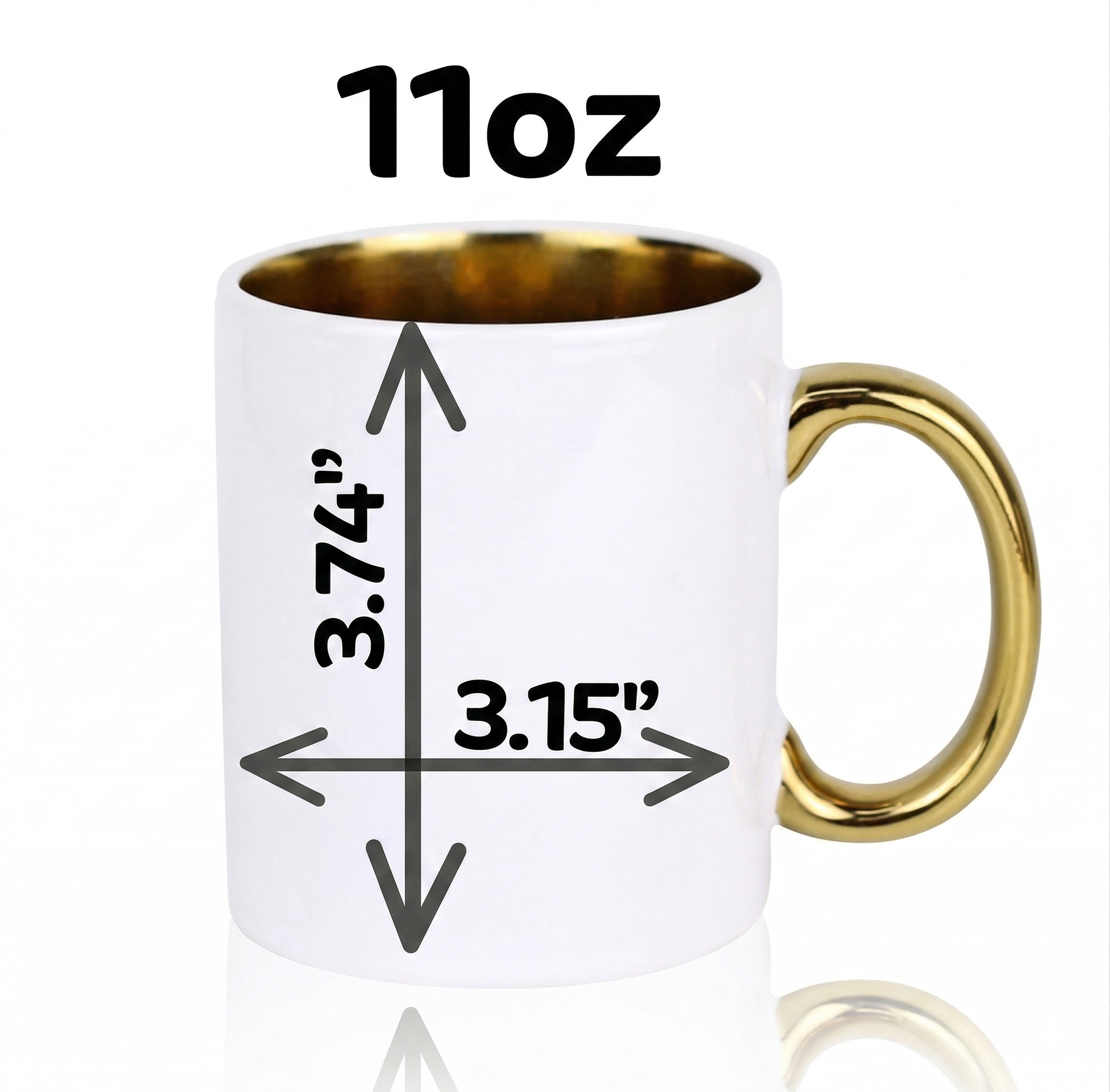 Personalised Gold Photo Mug