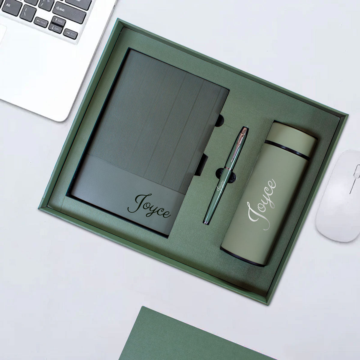 Personalised Abula Double Tone Gift Set