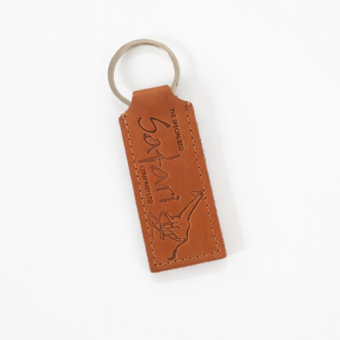 Leather Keyrings – Safari Company Ltd Branded Key Holders (Large / Small)
