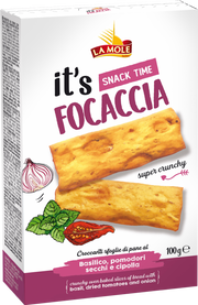 La Mole Focaccia Basic, Tomato & Onion 100g