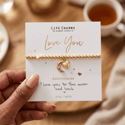 Love You to the Moon & Back – Gold Plated Charm Bracelet