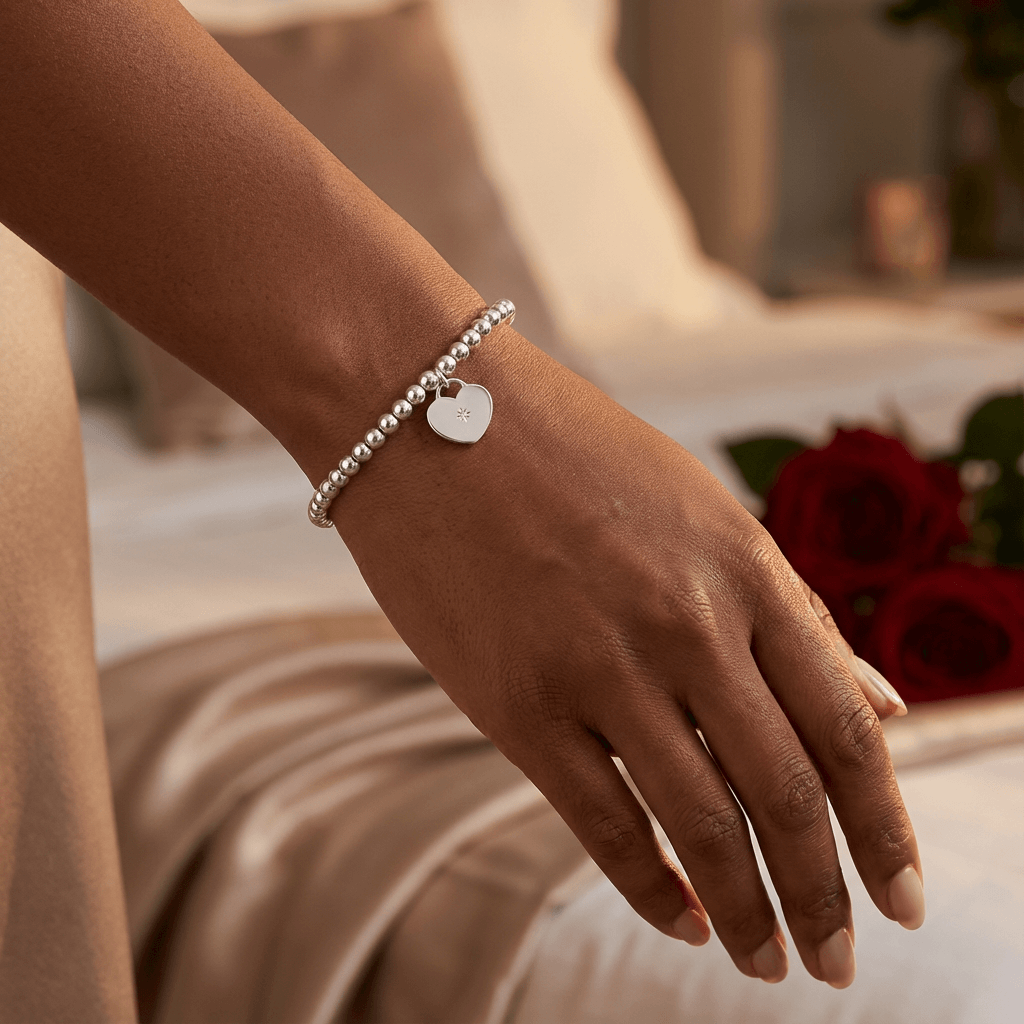 “Love You” Silver Charm Bracelet – Cupid's Edition