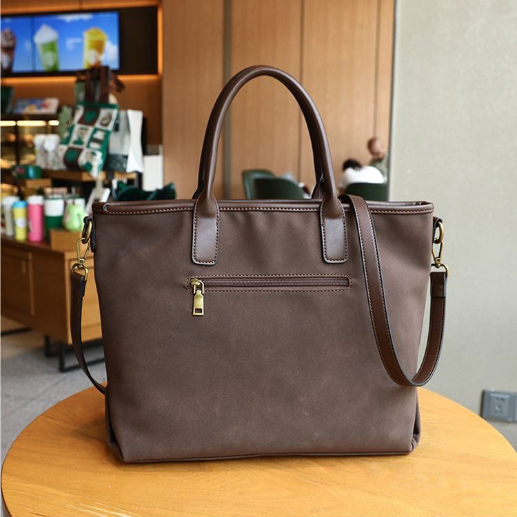 Vintage Canvas Travel Tote Bag /  Removable Strap & Durable Handles – 26 × 13 × 29 cm