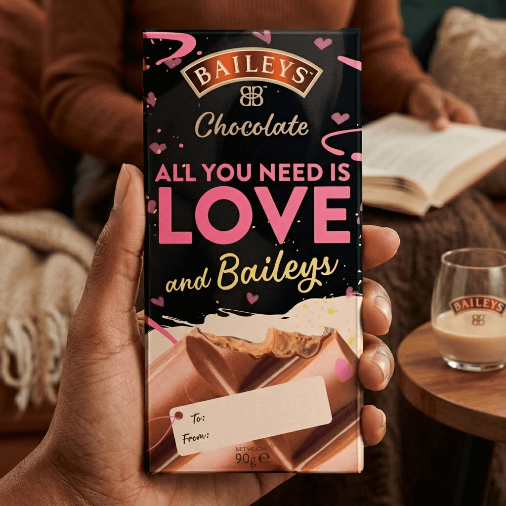 All You Need Is Love & Baileys Milk Chocolate Bar – 90g