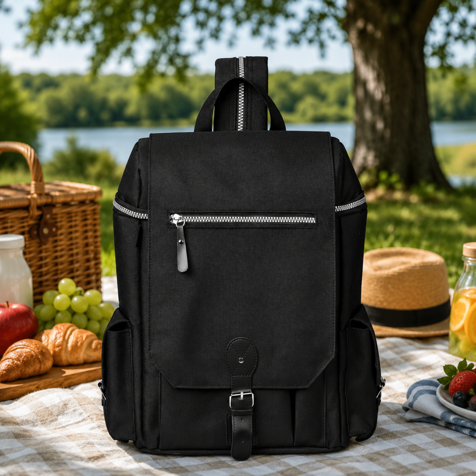 Serendipio Quivera Wine & Cheese Cooler Bag – 18-Can Insulated Picnic & Wine Carrier