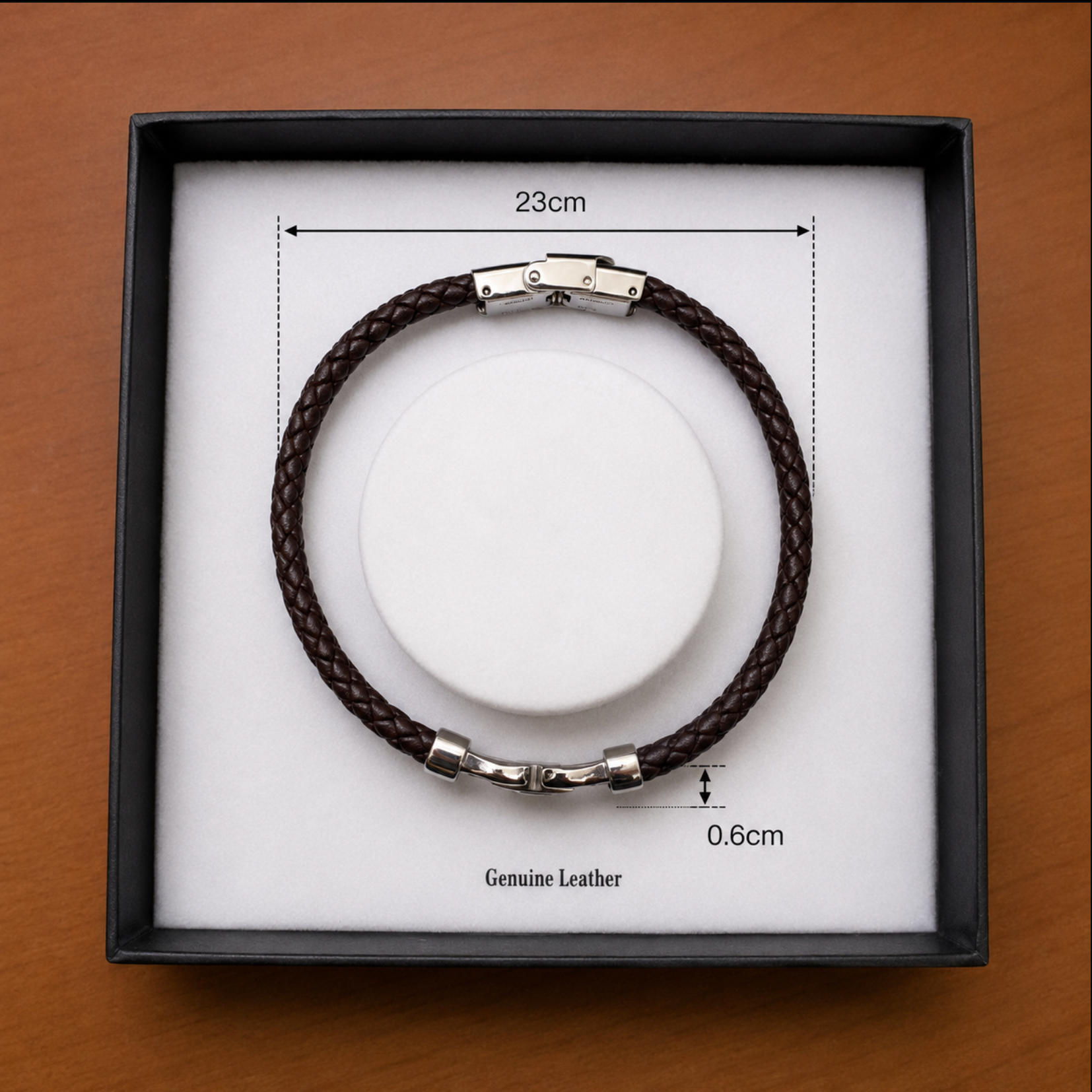 EQ For Men Loops Link Leather Bracelet – Wristband