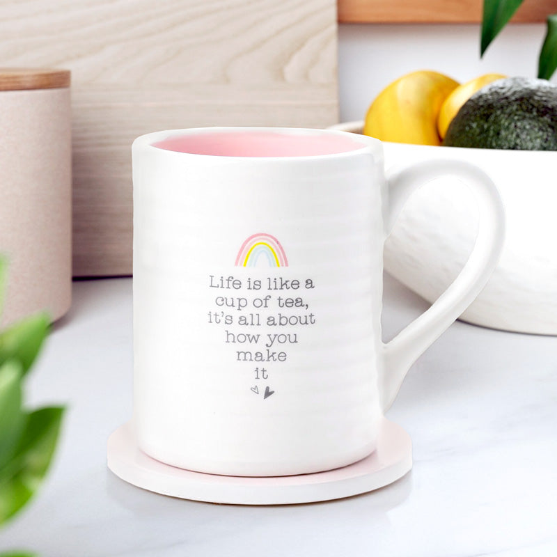 Love Life Mug & Coaster Set - Life is like tea