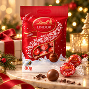 Lindt Lindor Christmas Milk Chocolate Mini Truffles – 80g