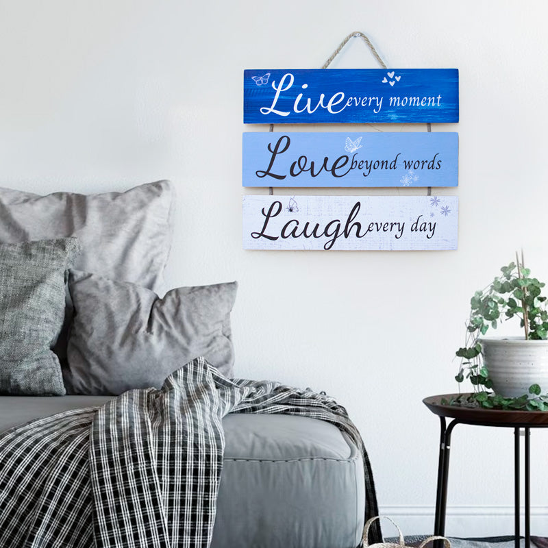 Live, Laugh, Love Wall Hanging Plaque