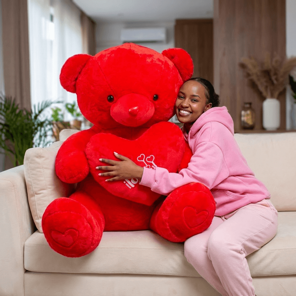 Lovebug Red Giant Teddy Bear - 100cm