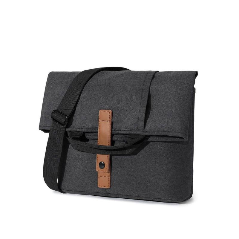Santhomee 2 in 1 Messenger & Tote Bag - Black