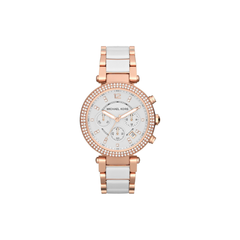 Michael Kors Rose Gold-Tone Chronograph Watch