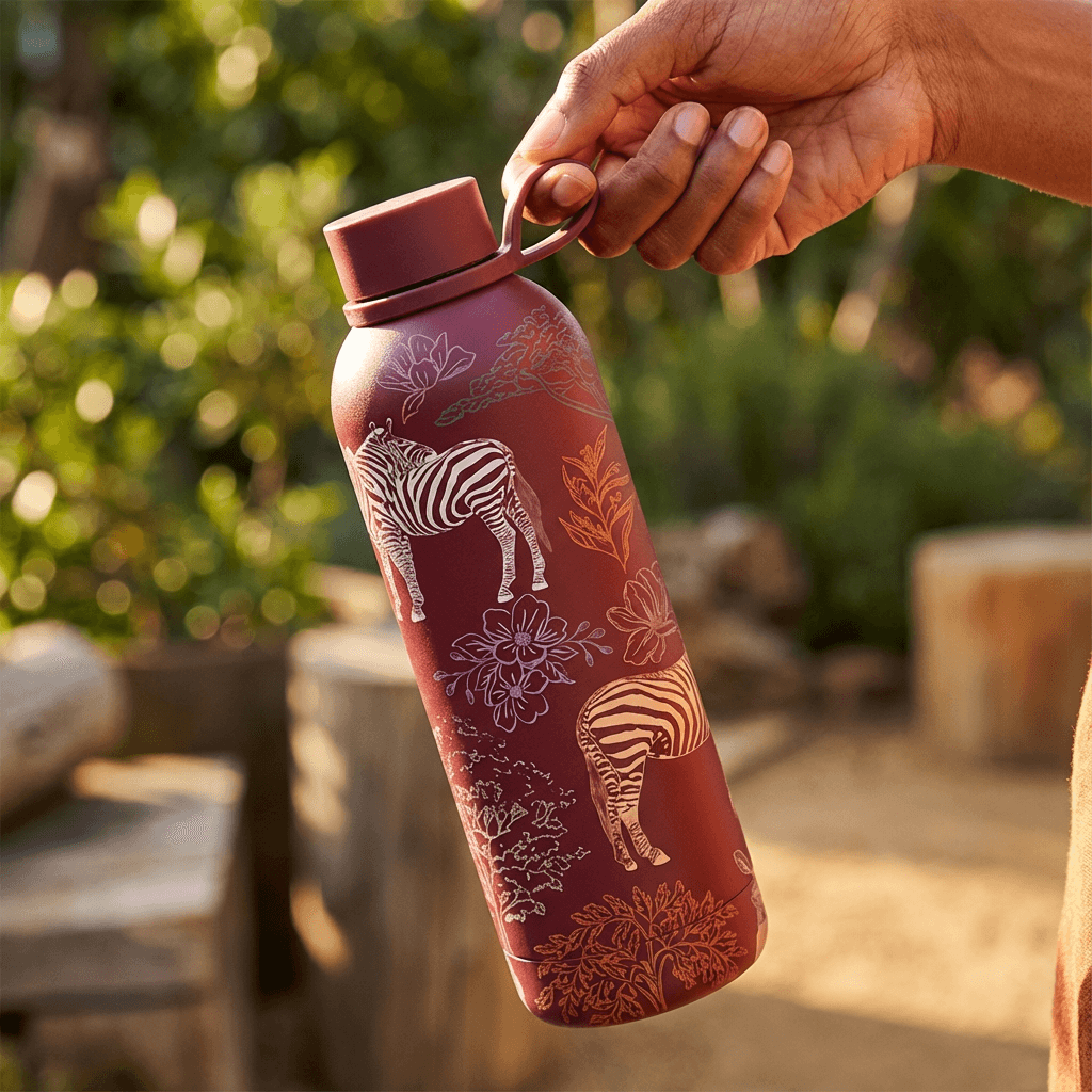 The Art Carte Insulated Bottle - 500ml Red Ruby Edition