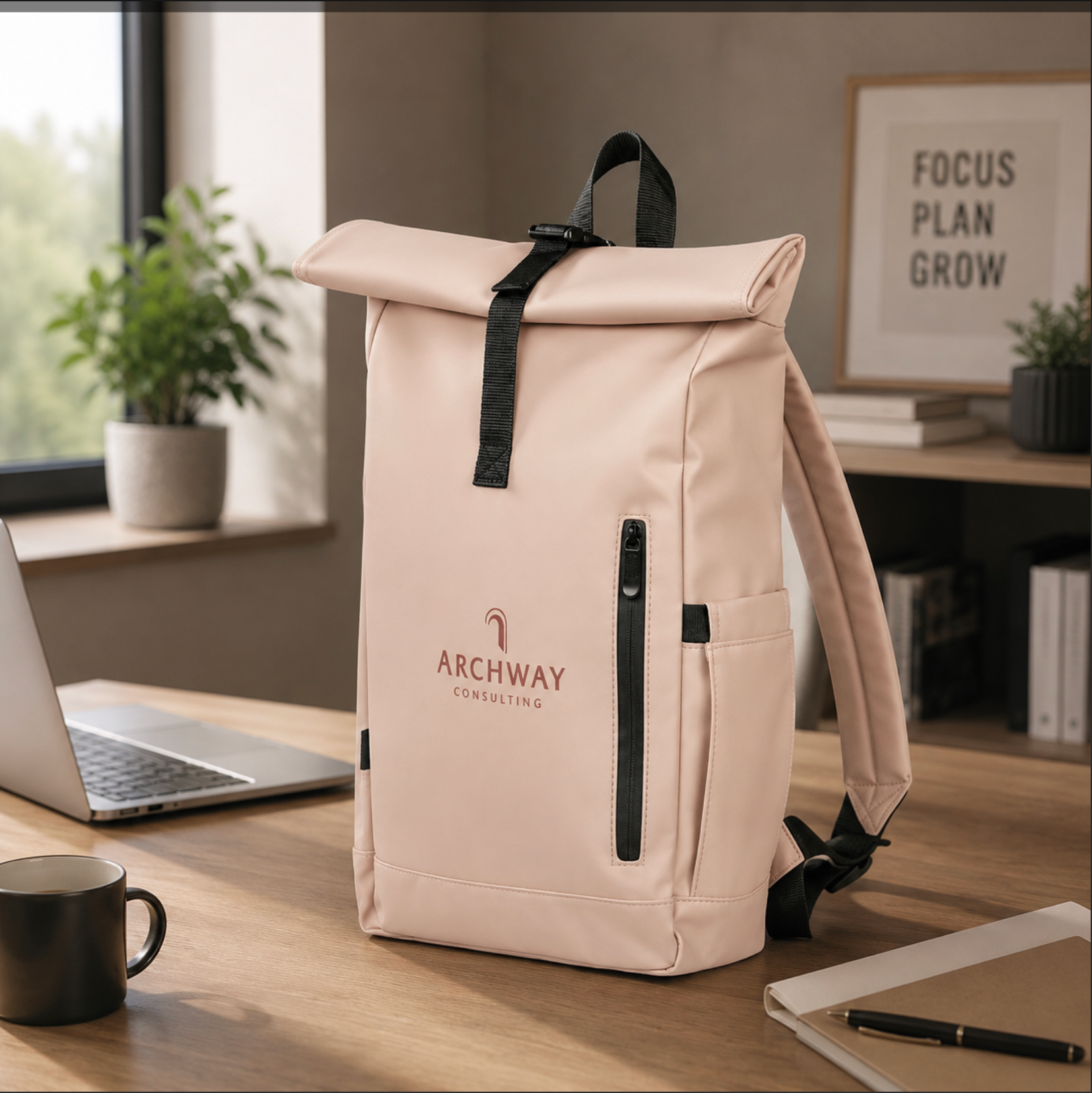 Serendipio Highveld Laptop Backpack – Waterproof Roll-Top 15.6" Laptop Travel & Work Bag