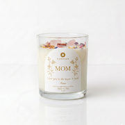 Purpink Mom Special Message Rose Luxury Candle – 227g Scented Candle Jar