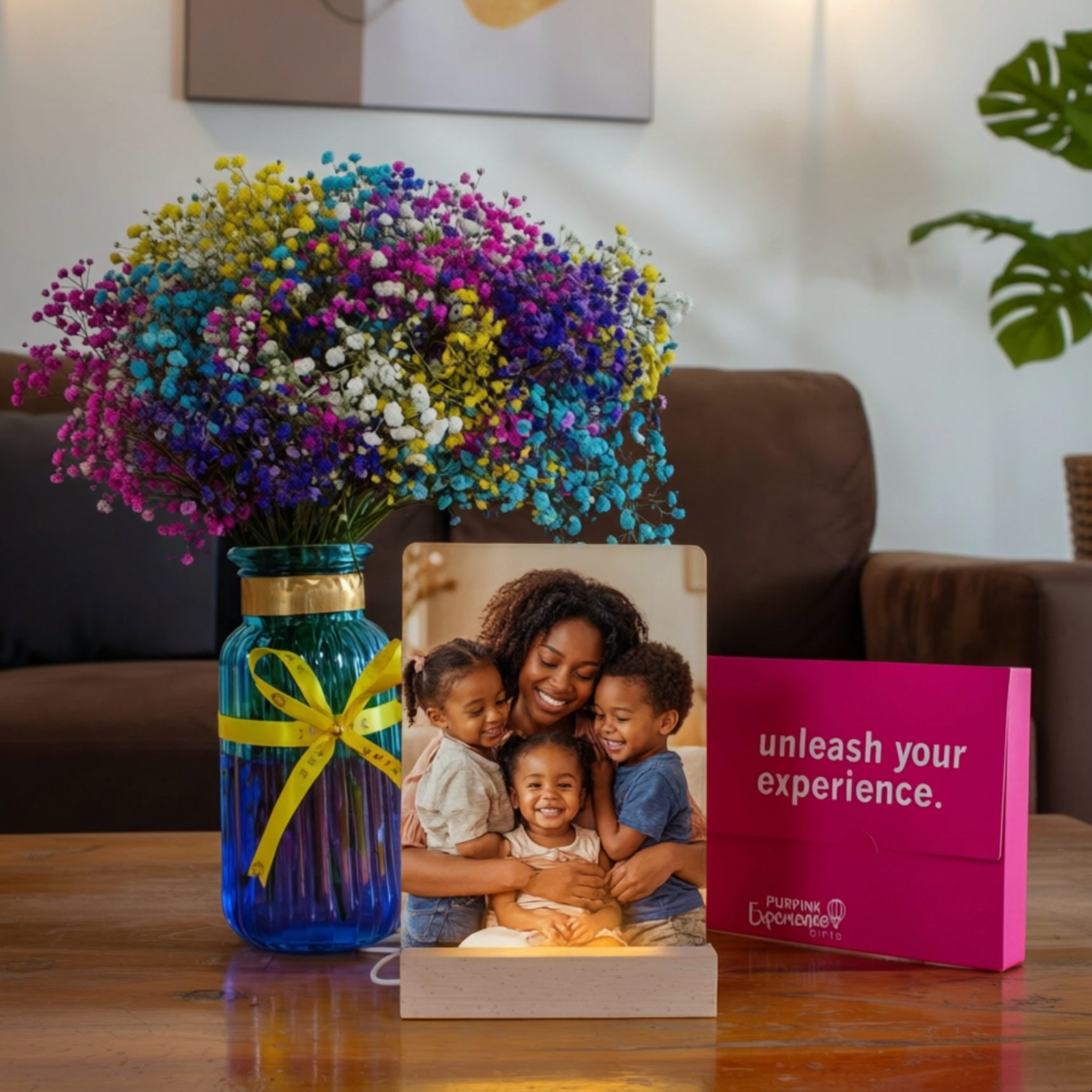 Personalised Mum Photo Slate Frame