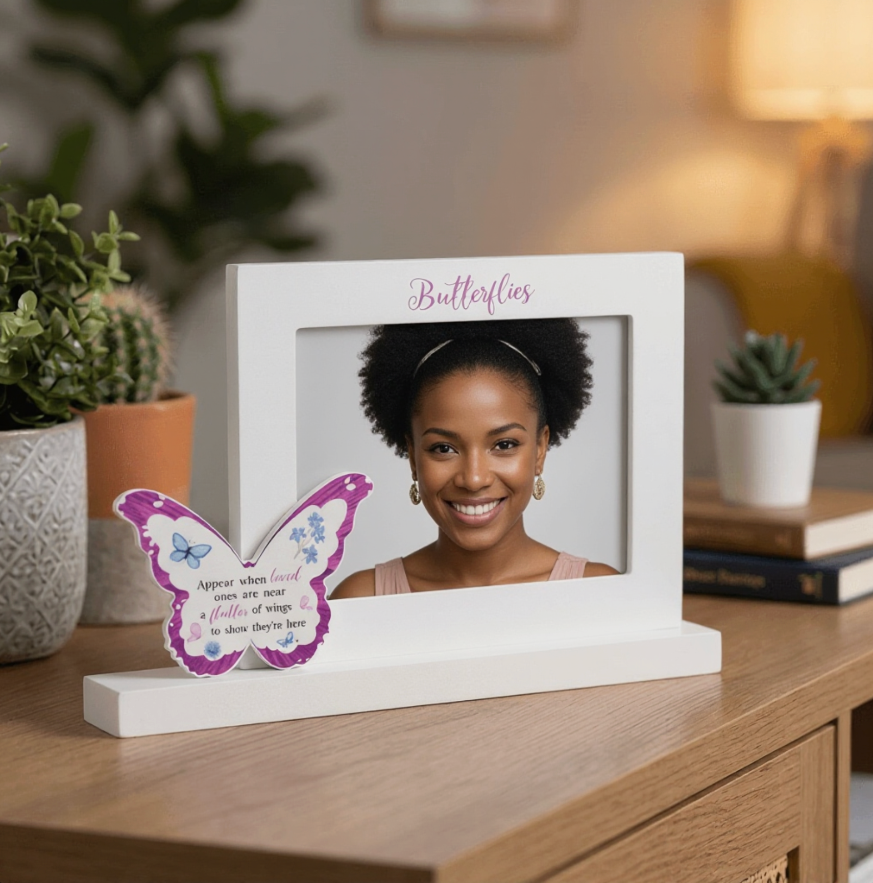 Butterfly Kisses Love Photo Frame